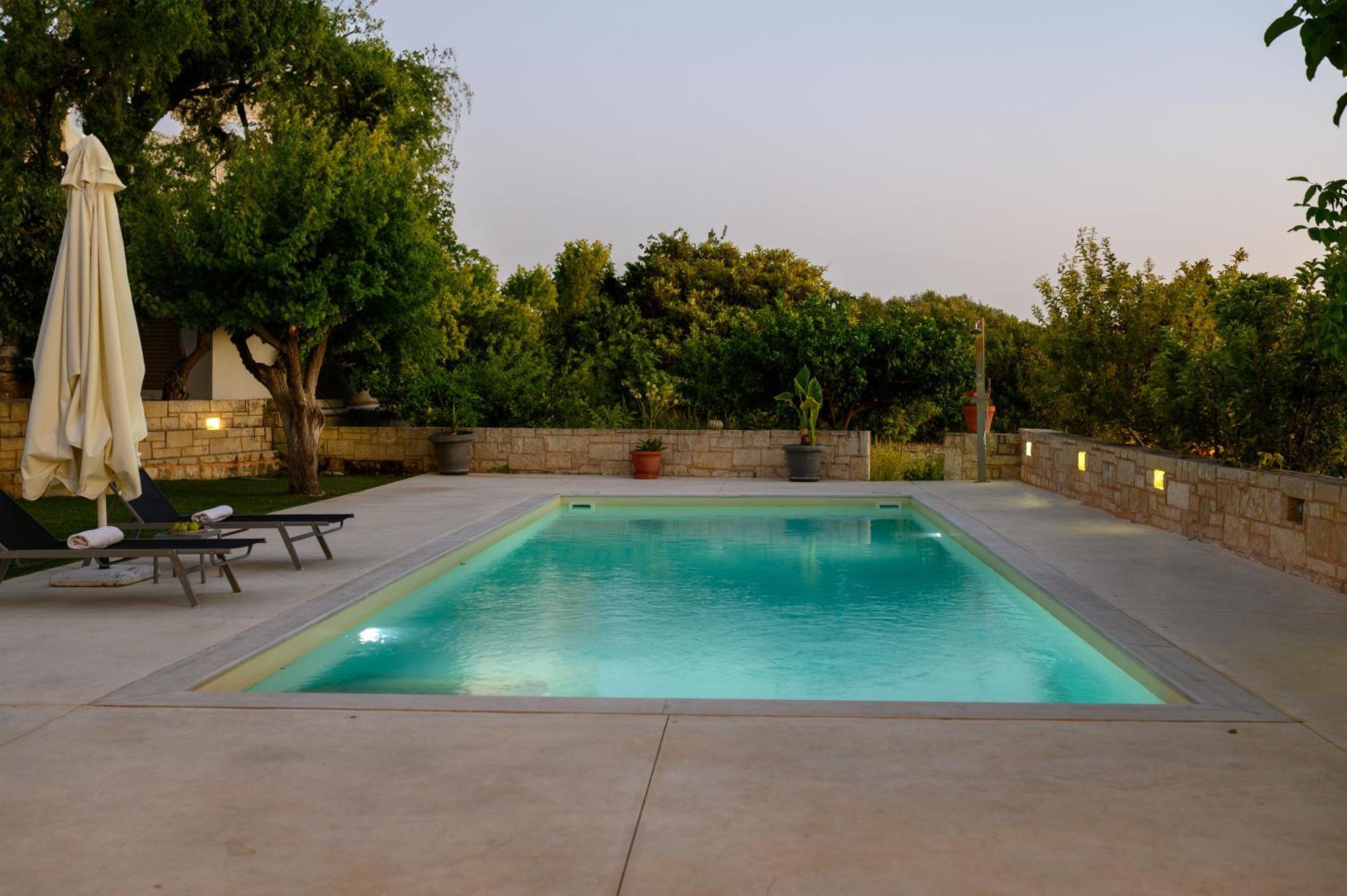 Blue Sky Villa In Crete Epano Vathia Exterior foto